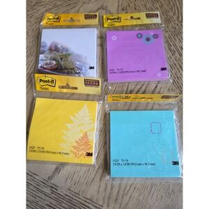 Post It Notes Lot Of 4 Designs New 300 Sheets Post-It Notes Super Sticky